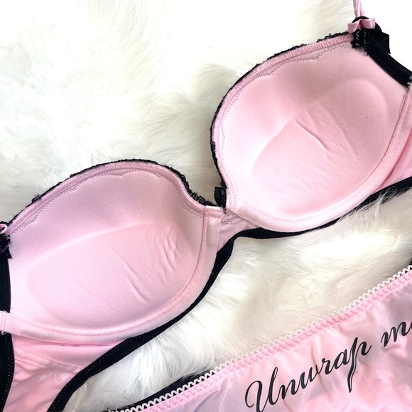 34C/S 34D Vs Victoria’s Secret Sexy Little Things Vintage Light Pink Bra + panty - Picture 7 of 16